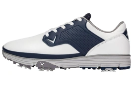 Callaway Cushioning Slip Resistant Low Top Golf Shoes Men's White Blue