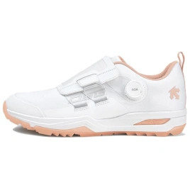 DESCENTE Enerzite Slip Resistant, Waterproof, And Breathable Low Top Golf Shoes Women's White Pink