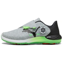 PUMA Low Top Golf Shoes Men's Gray Black Green