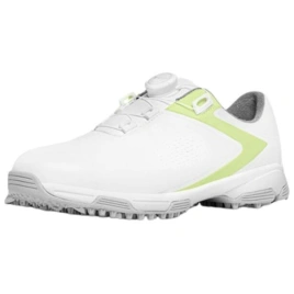 PGM Anti-Slip Wear-Resistant Low-Top Golf Shoes Women's White Neon Green