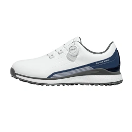 PGM Anti-Slip Wear-Resistant Low-Top Golf Shoes Men's White Blue Gray
