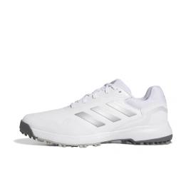 Adidas Traxion Cushioned Slip-Resistant Low-Top Golf Shoes Men's White Silver