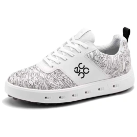 Ecco Street 720 Series Cushioned Slip-Resistant Low-Top Golf Shoes Men's White