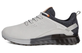 Ecco S Three Cushioning, Slip Resistant, Abrasion Resistant Coverage Low Top Golf Shoes Men's White