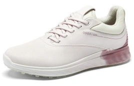 Ecco Golf S3 Golf S3 Collection Breathable Low-Top Athletic Shoes Women's Pink White