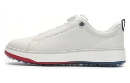 FILA GF 1911 Trainer Cushioning, Wear Resistant Low Top Golf Shoes Men's White
