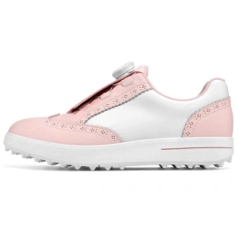 PGM Water-Resistant Slip-Resistant Low-Top Golf Shoes Women's White Pink