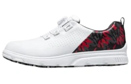 PGM Anti-Slip Wear-Resistant Low-Top Golf Shoes Men's Camouflage Red