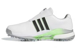 Adidas Tour360 24 Cushioning Wear-Resistant Low-Top Golf Shoes Men's White
