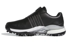 Adidas Tour360 24 Boa Boost Cushioning Wear-Resistant Low-Top Golf Shoes Men's Black
